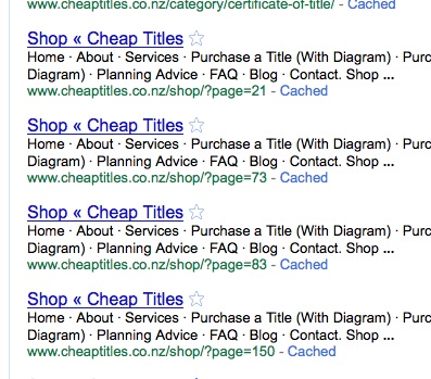 Bad pagination