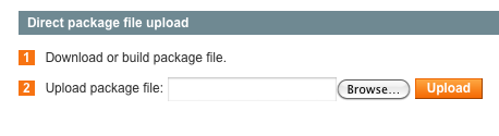 Upload a  Package directly