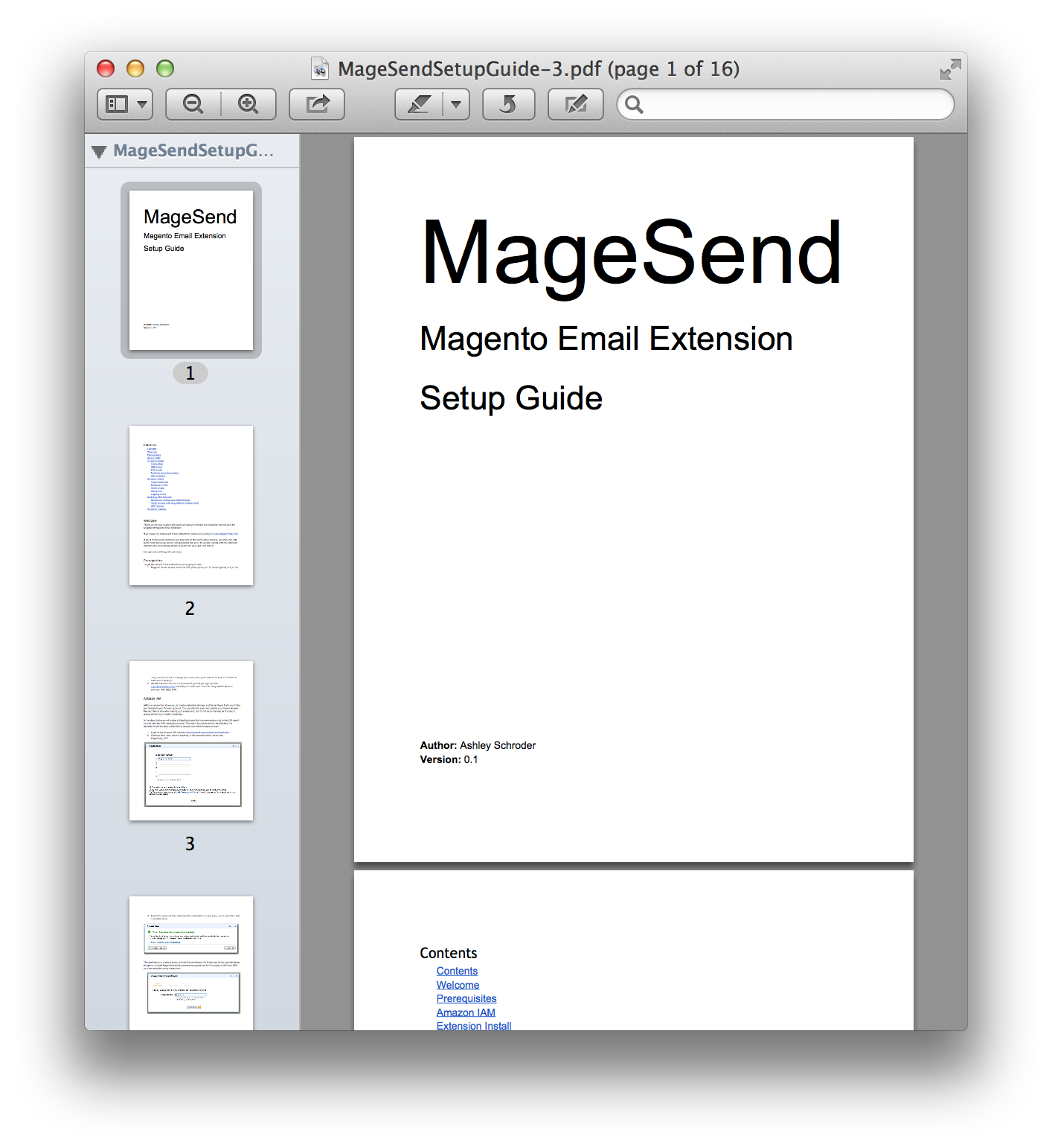 MageSend Documentation
